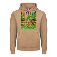 Vintage Coffee St. Patrick's I dont need luck i have got Jesus Vintage Hoodie - OliviaCreatesArt