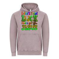 Vintage Zinc St. Patrick's I dont need luck i have got Jesus Vintage Hoodie - OliviaCreatesArt