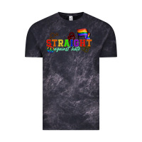 Cloud Black Straight agains hate Vintage Tee - CowGirlArtShop