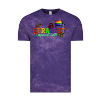 Cloud Purple Straight agains hate Vintage Tee - CowGirlArtShop