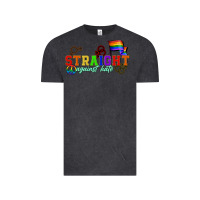 Vintage Black Straight agains hate Vintage Tee - CowGirlArtShop