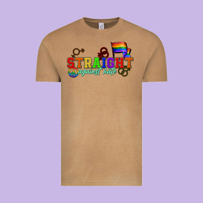 Straight Agains Hate Vintage Tee Designed By Cowgirlartshop