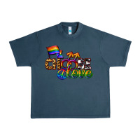 Midnight Navy Western choose love Urban Heavy Tee - CowGirlArtShop