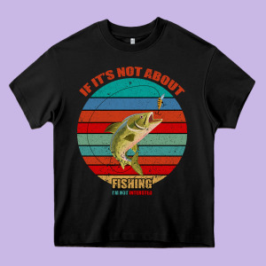 If It's Not About Fishing I'm Not Interested Heavy Core Tee Designed By Bettercallsaul