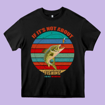 If It's Not About Fishing I'm Not Interested Heavy Core Tee Designed By Bettercallsaul