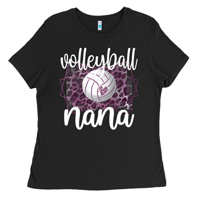Volleyball Nana Grandma Of Volleyball Player Nana Ladies Tee by longCreatives | Teevron