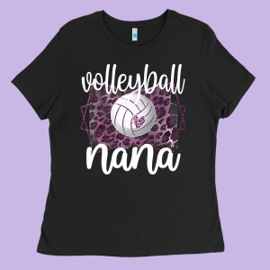 Volleyball Nana Grandma Of Volleyball Player Nana Ladies Tee Designed By Longcreatives