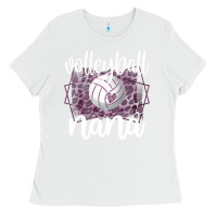 White Volleyball Nana Grandma Of Volleyball Player Nana Ladies Tee - longCreatives