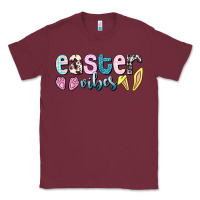 Burgundy Easter vibes Easter Day Classic Tee - HowdyJamesFarm