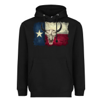 Black distressed tesas flag Heavyweight Hoodie - BarkalooDesign