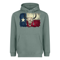 Sage distressed tesas flag Heavyweight Hoodie - BarkalooDesign