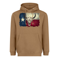 Toasted Coconut distressed tesas flag Heavyweight Hoodie - BarkalooDesign