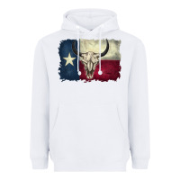 White distressed tesas flag Heavyweight Hoodie - BarkalooDesign