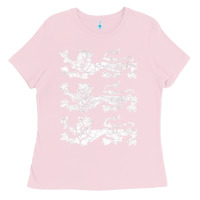 Bubblegum Pink Retro Three England Lions Vintage Souvenir Ladies Tee - longCreatives