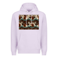Lilac Longhorn Cow Pattern Premium Hoodie - CowhideDigitalArt