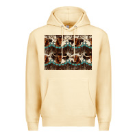 Pina Colada Longhorn Cow Pattern Premium Hoodie - CowhideDigitalArt