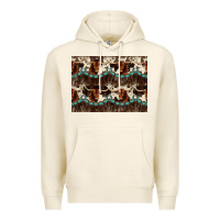 Tofu Longhorn Cow Pattern Premium Hoodie - CowhideDigitalArt