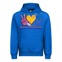 Cobalt peace love nursing Urban Hoodie - AdoDesignShop