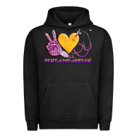 Pigment Black peace love nursing Urban Hoodie - AdoDesignShop