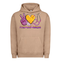 Pigment Burro peace love nursing Urban Hoodie - AdoDesignShop