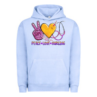 Pigment Grape Ice peace love nursing Urban Hoodie - AdoDesignShop