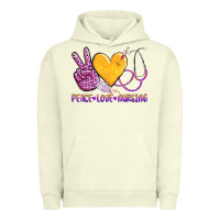 Pigment Pistachio peace love nursing Urban Hoodie - AdoDesignShop