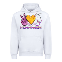 White peace love nursing Urban Hoodie - AdoDesignShop