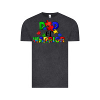 Vintage Black Dad of warrior Vintage Tee - CowGirlArtShop