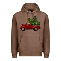 Chestnut Christmas Trees With Truck Premium Hoodie - RanaPortraitStore
