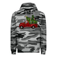 Slate Camo Christmas Trees With Truck Premium Hoodie - RanaPortraitStore