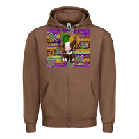 Chestnut mardi gras cow Zipper Hoodie - Artiststas
