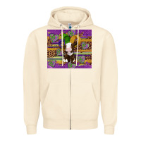 Sandshell mardi gras cow Zipper Hoodie - Artiststas