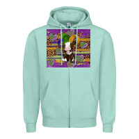Seafoam mardi gras cow Zipper Hoodie - Artiststas