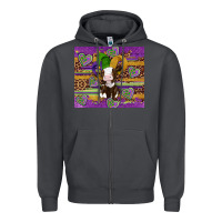 Smoke mardi gras cow Zipper Hoodie - Artiststas