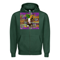 Sports Green mardi gras cow Zipper Hoodie - Artiststas