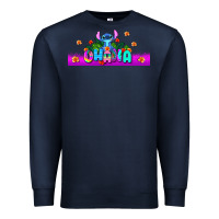 Navy stitch ohana Premium Sweatshirt - AdoDesignShop