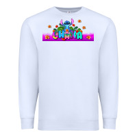 White stitch ohana Premium Sweatshirt - AdoDesignShop