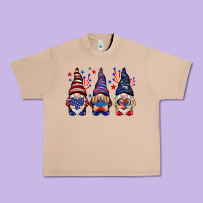 4th Of July Gnomies With Stars Urban Heavy Tee Designed By Howdyjamesfarm