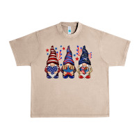 French Oak 4th Of July gnomies with stars Urban Heavy Tee - HowdyJamesFarm