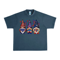 Midnight Navy 4th Of July gnomies with stars Urban Heavy Tee - HowdyJamesFarm