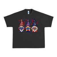 Pigment Black 4th Of July gnomies with stars Urban Heavy Tee - HowdyJamesFarm