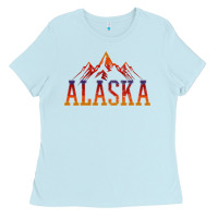 Baby Blue Alaska Vintage Ladies Tee - longCreatives