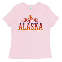 Bubblegum Pink Alaska Vintage Ladies Tee - longCreatives