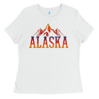 White Alaska Vintage Ladies Tee - longCreatives