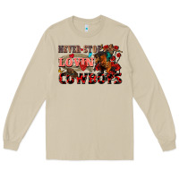 Mushroom Never stop lovin cowboys Long Sleeve Tee - FaDigitalArtStudio