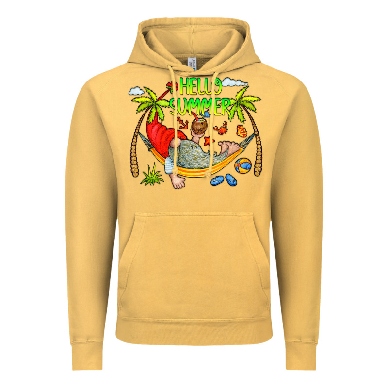 Hello Summer Vintage Hoodie by CowCowDesign | Teevron