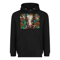 Black Christmas background baby calf Heavyweight Hoodie - BarkalooDesign