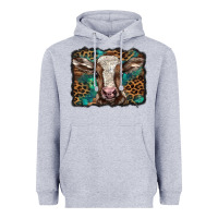 Heather Grey Christmas background baby calf Heavyweight Hoodie - BarkalooDesign