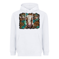 White Christmas background baby calf Heavyweight Hoodie - BarkalooDesign