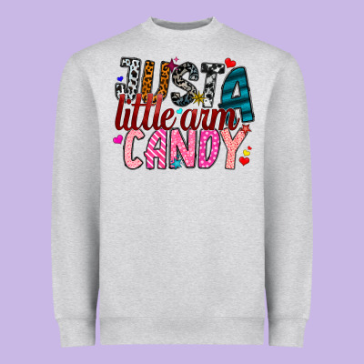 Just A Little Arm Candy Heavyweight Sweatshirt Designed By Sublimationcraftshop